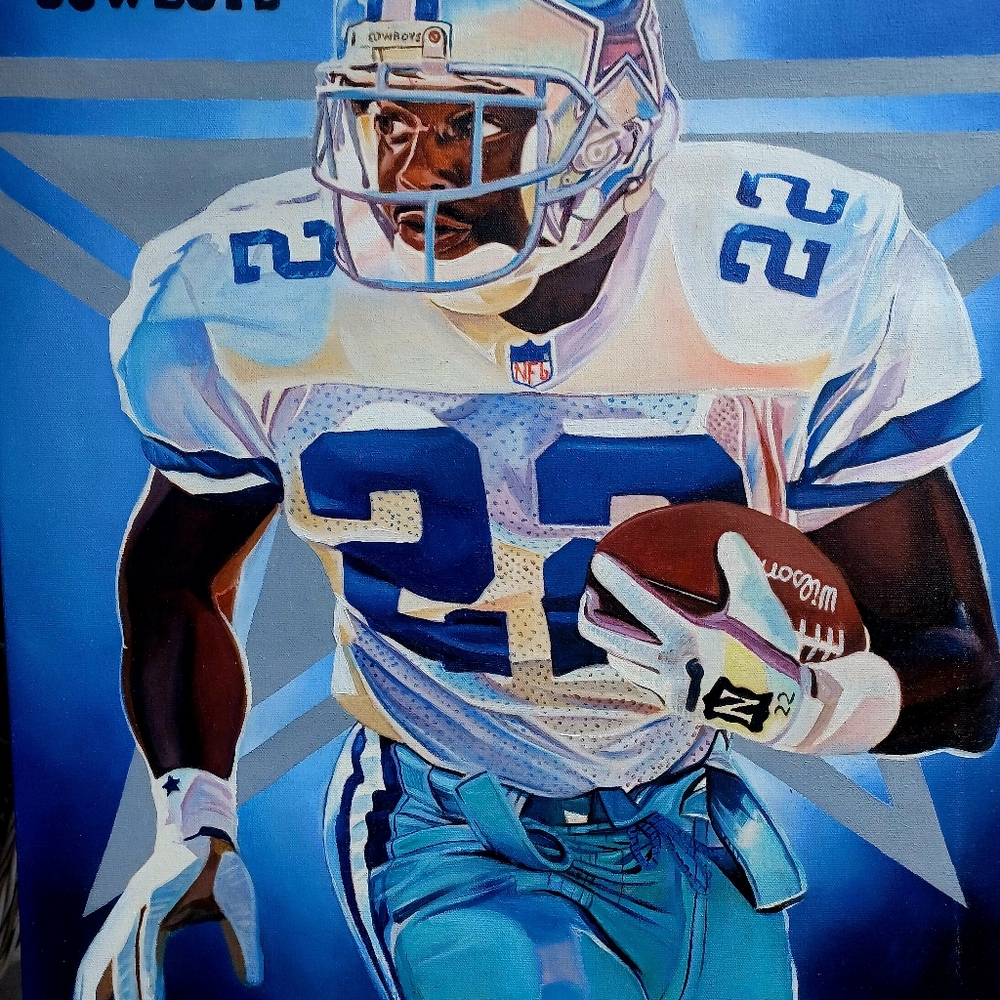 Dallas cowboys  oil painting